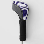 Moderne Eenvoudige Gepersonaliseerde Verticale Ges Golfheadcover (Schuin)