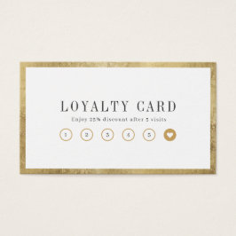 Moderne, eenvoudige gouden bankkaart visitekaartje