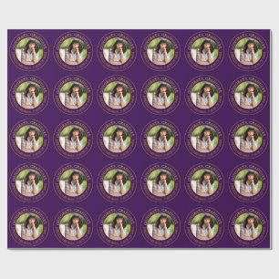 Moderne Eenvoudige Gouden Typografie Afstudeerder  Cadeaupapier