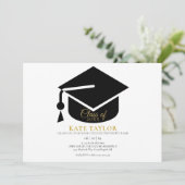 Moderne Eenvoudige Graduation Party Kaart (Staand voorkant)