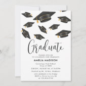 Moderne Eenvoudige Graduation Party Kaart (Voorkant)