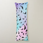 Moderne Eenvoudige haai walvis regenboog gradiënt Lichaamskussen (Achterkant (Verticaal))