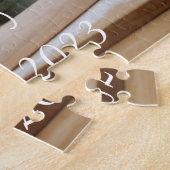 Moderne Eenvoudige Herdenkingsfoto Legpuzzel (Zijkant)