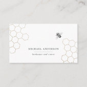Moderne , eenvoudige honing visitekaartje (Voorkant)