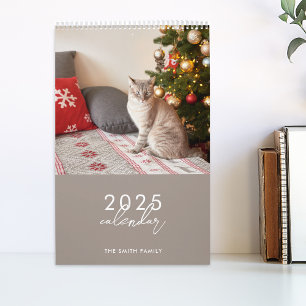Moderne Eenvoudige Kalligrafie 2025 Foto Agenda Kalender