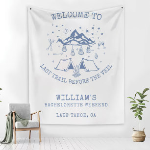 Moderne Eenvoudige Kamp Bachelorette Partij Fleece Deken