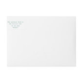 Moderne Eenvoudige kerstweergave met groen opberga (Voorkant)