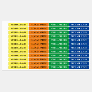 Moderne eenvoudige Kinder waterdichte labels