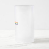 Moderne, eenvoudige, kleurrijke, levendige liefdes matglas bierpul (Center)