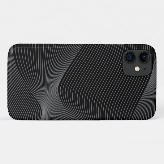 Moderne, eenvoudige, koele, abstracte bewegingsgol Case-Mate iPhone case (Achterkant (horizontaal))