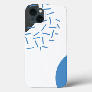 Moderne, eenvoudige, koele, abstracte, grafische v iPhone 13 hoesje