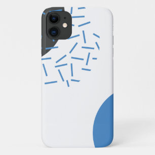 Moderne, eenvoudige, koele, abstracte, grafische v iPhone 11 hoesje