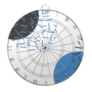 Moderne, eenvoudige, koele, abstracte, grafische v dartbord