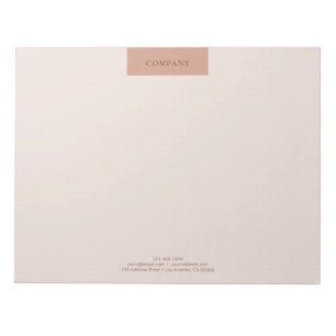 Moderne, eenvoudige Layout Typografie 11x8.5 Notitieblok