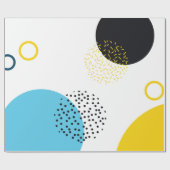 Moderne, eenvoudige, leuke, memphis stijl geometri cadeaupapier (Vlak)