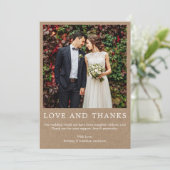 Moderne, eenvoudige liefde en Bedankt Kraft (Staand voorkant)