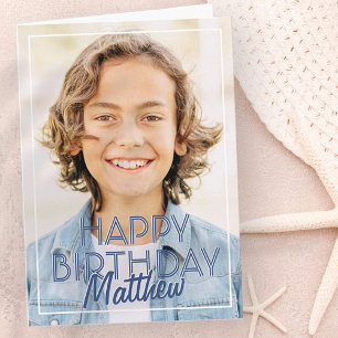 Moderne Eenvoudige Lijst Aangepaste foto Vergrotin Kaart