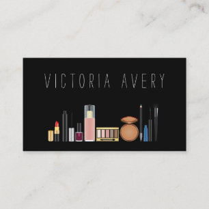 Moderne eenvoudige make-up artiest visitekaartje