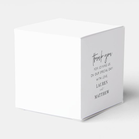 Moderne eenvoudige minieme camouflage bedankt bedankdoosjes (Achterkant)