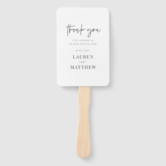 Moderne eenvoudige minieme camouflage bedankt handwaaier (Voorkant)