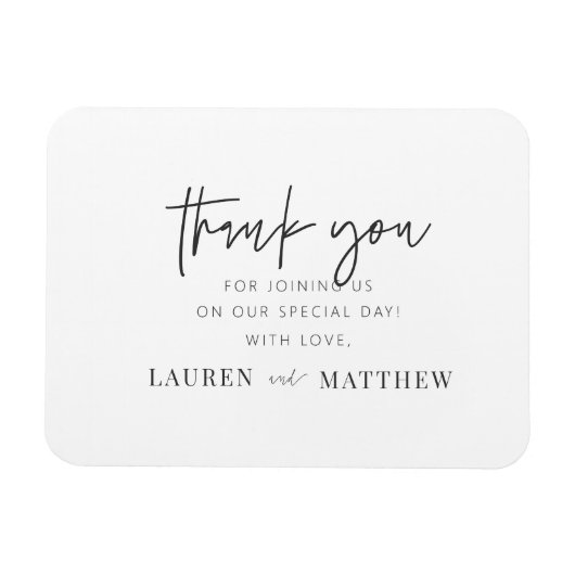 Moderne eenvoudige minieme camouflage bedankt magneet (Horizontaal)