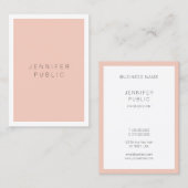 Moderne eenvoudige minimale Sjabloon Visitekaartje (Voorkant / Achterkant)