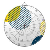 Moderne, eenvoudige, minimale, trendy abstracte ku dartbord (Voorkant)