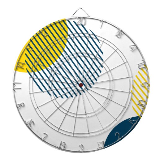 Moderne, eenvoudige, minimale, trendy abstracte ku dartbord (Voorkant)