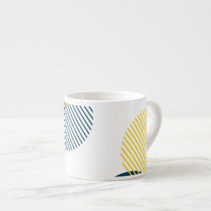 Moderne, eenvoudige, minimale, trendy abstracte ku espresso kop