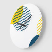 Moderne, eenvoudige, minimale, trendy abstracte ku grote klok (Hoek)