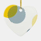 Moderne, eenvoudige, minimale, trendy abstracte ku keramisch ornament (Voorkant)