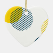 Moderne, eenvoudige, minimale, trendy abstracte ku keramisch ornament (Achterkant)