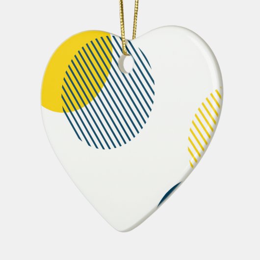 Moderne, eenvoudige, minimale, trendy abstracte ku keramisch ornament (Links)