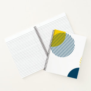 Moderne, eenvoudige, minimale, trendy abstracte ku notitieboek