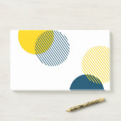 Moderne, eenvoudige, minimale, trendy abstracte ku post-it® notes (Op bureau)