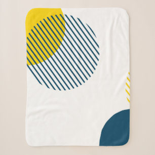Moderne, eenvoudige, minimale, trendy abstracte ku sherpa deken