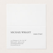 Moderne eenvoudige minimalistisch visitekaartjes (Buitenkant ongevouwen)