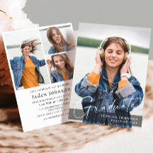 Moderne eenvoudige minimalistische 4 FOTO-graduati