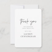 Moderne eenvoudige minimalistische afbeelding bedankkaart (Voorkant)