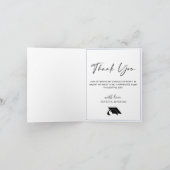 Moderne, eenvoudige minimalistische Afstuderen 2 F Bedankkaart (Binnen)