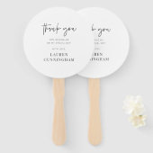 Moderne eenvoudige minimalistische camera Hartelij Handwaaier (Voorkant en achterkant)