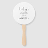 Moderne eenvoudige minimalistische camera Hartelij Handwaaier (Voorkant)