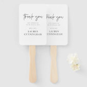 Moderne eenvoudige minimalistische camera Hartelij Handwaaier (Voorkant en achterkant)