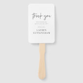 Moderne eenvoudige minimalistische camera Hartelij Handwaaier (Voorkant)