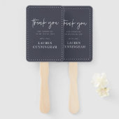 Moderne eenvoudige minimalistische camera Hartelij Handwaaier (Voorkant en achterkant)