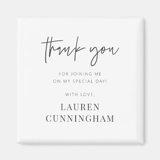 Moderne eenvoudige minimalistische camera Hartelij Magneet (Voorkant)