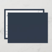 Moderne eenvoudige minimalistische QR-code RSVP-be Briefkaart (Voorkant / Achterkant)