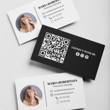 Moderne eenvoudige minimalistische QR-code voor so