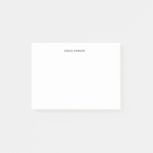 Moderne, eenvoudige minimalistische vormgeving post-it® notes (Voorkant)