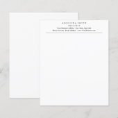 Moderne eenvoudige minimalistische witte professio (Voorkant / Achterkant)